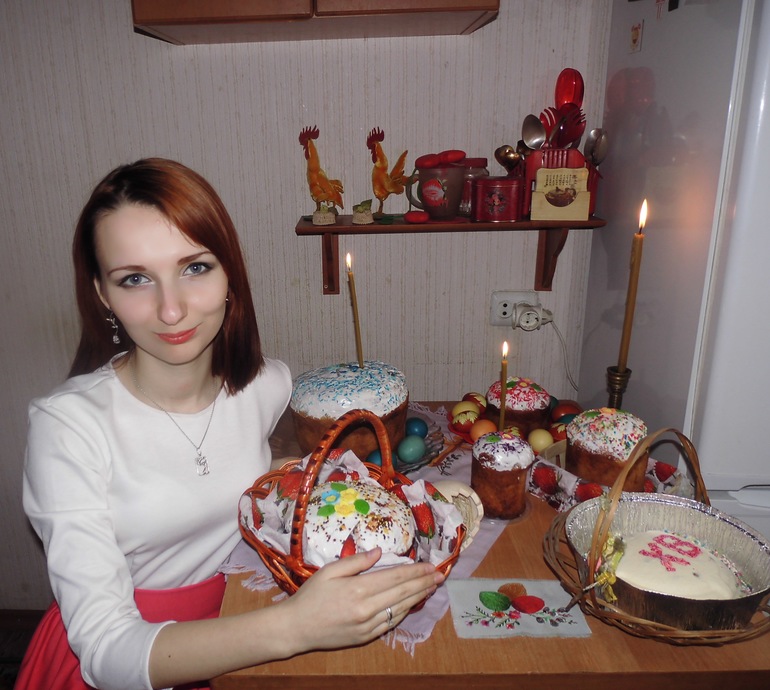 Отчётик на память о пасхальных приготовлениях и утре светлого праздника)