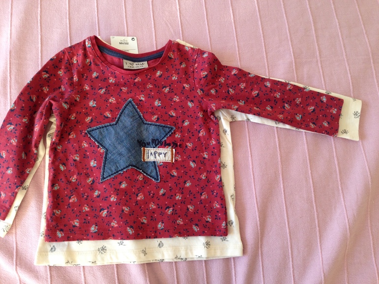 Наша посылочка NEXT, размер 12-18 сравниваю с размером 6-9